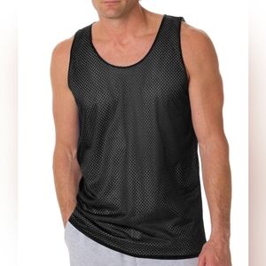 Badger Sport Pro Mesh Reversible Black And White Tank Top Various Sizes - New